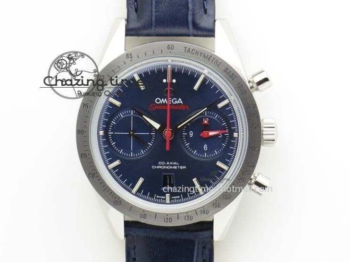 0220 De Ville MK 1:1 Best Edition YG Blue Dial On Black Leather Asian Seagull T1701 (Sec@6) Upgraded 8234